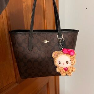 Coach Brown Mini City Tote Bag